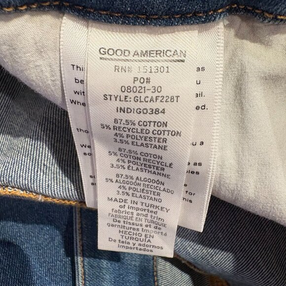 Good American x Calik Denim Jeans GCLAF228T Size 28-32 Plus NWT - Picture 7 of 7